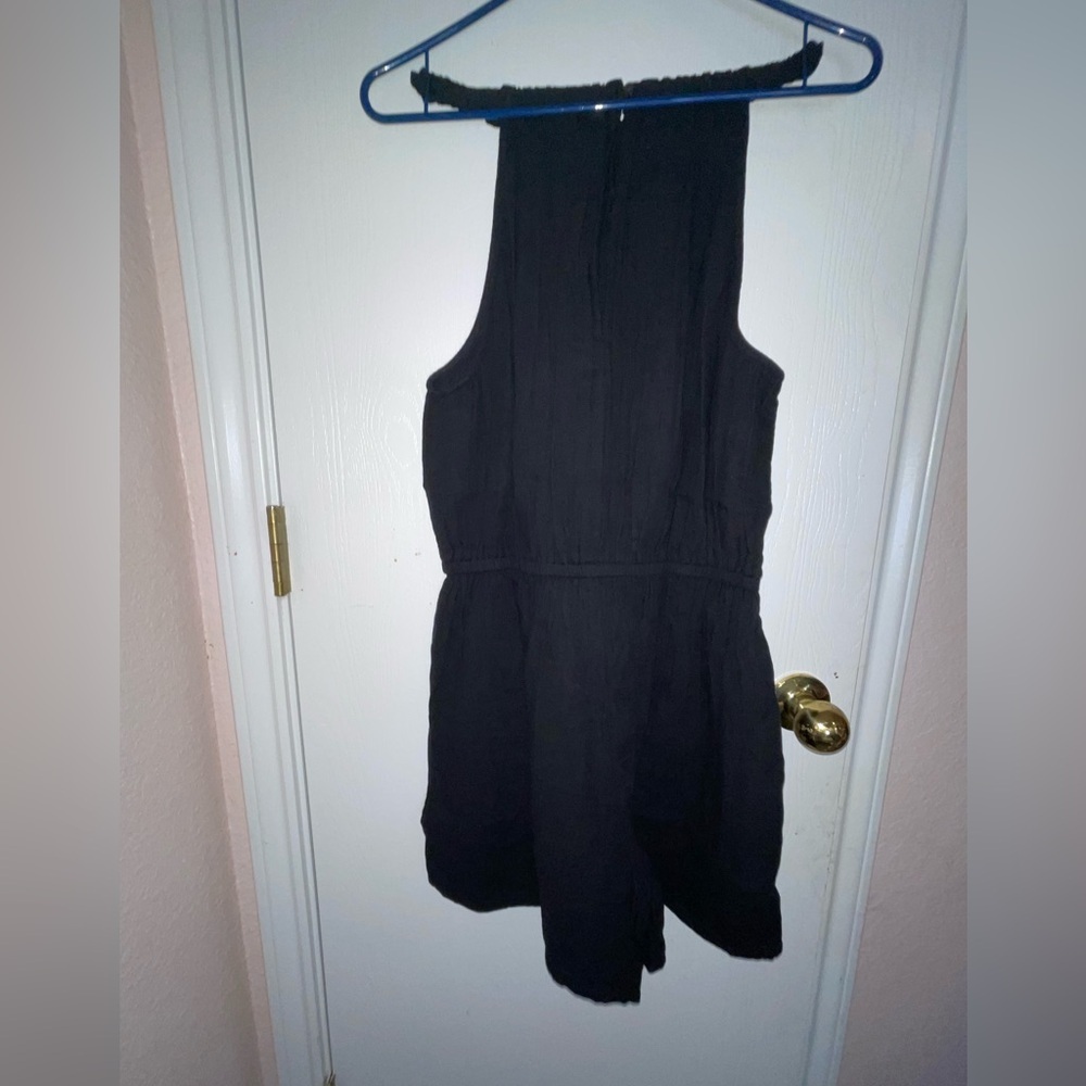 Women’s Gap Black Gauze Halter Romper Black Size Small NWT - Picture 12 of 12